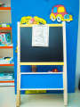 Odeez 3 in 1 Learning Easel for Kids White Board Double Sided with Accessories for Kids. 