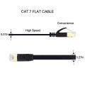 1M-50M Cat7 RJ45 Ethernet Flat Patch Network Router PC Laptop DLS Cable Shielded (STP) with Snagless Rj45 Connector Five color. 