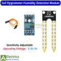 Soil moisture meter hygrometer detection module soil moisture sensor module Soil Moisture Meter for arduino by Electrica. 