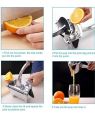 IMPERIAL FRUIT PRESS JUICER MANUAL/Alloy Lemon Squeezer/Heavy Duty Hand Press Detachable Easy Fresh Fruit Juicer Press Handheld Fruit Juice Squeezer. 