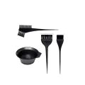 Instaorder - 4 Pcs Hair Dressing Salon, Hair Color Dye Brushes and Bowl Kit For Saloon and Parlor - Men - Women. 