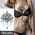 【Good-Love Store】mandala temporary tattoo sticker lace henna  for woman under breast underboob sketches tattoo designs. 