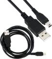USB 2.0 A to Mini B 5-Pin Data Sync Cable Black. 