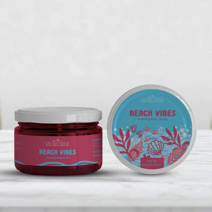 Oh My Herb Beach Vibes Body Scrub (225 gms) Exfoliating & Smoothing