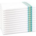 Set of 6 LARGE ,Tea Towels, Soft and Absorbent - Lint Free, Kitchen Dish Towels 50x70 cm. 100% Cotton ,Fade Resistant and Quick Dry.. 
