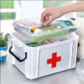 Transparent Plastic Medicine/Pills Storage Box/Organizer/First Aid Kit/Medicine Box. 
