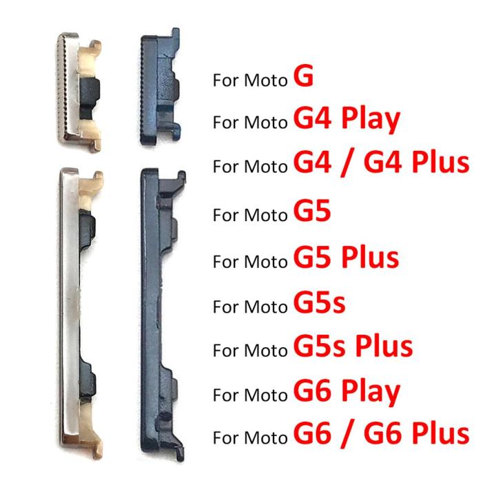 Power On Off Volume Side Button Key Flex cable Replacement Parts Power Side Button For Motorola Moto G4 G5 G5S G6 Plus play