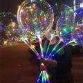 Luminous Led Light Balloon Transparent Round Bubble Decoration Party Wedding New Year Decor Glowing Balloon (1 piece). 
