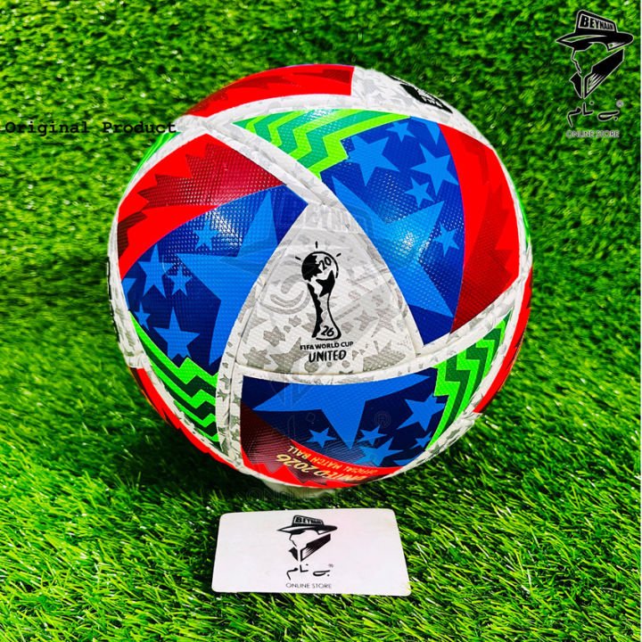 Fifa world cup 2026 United Football Soccer Football Match Ball, Indoor Outdoor Play, Water Proof thermal bonded size 5 Football by Beynaam Online Store