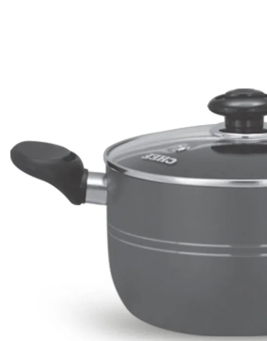 CHEF%20Non%20Stick%20Heavy%20Guage%20Casserole/Degchi/Cooking%20Pot%20-%2022%20cm%20-%20Image%206