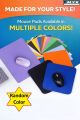 Mouse Pad – Smooth Surface Mouse Mat for Gaming & Office Use- Medium Size 8 x 9 inch. 