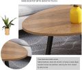 Coffee Table, Japanese Oval Low Table (100x50x45cm), E1 Environmental Protection Board+Carbon Steel Bracket Leisure Table. 