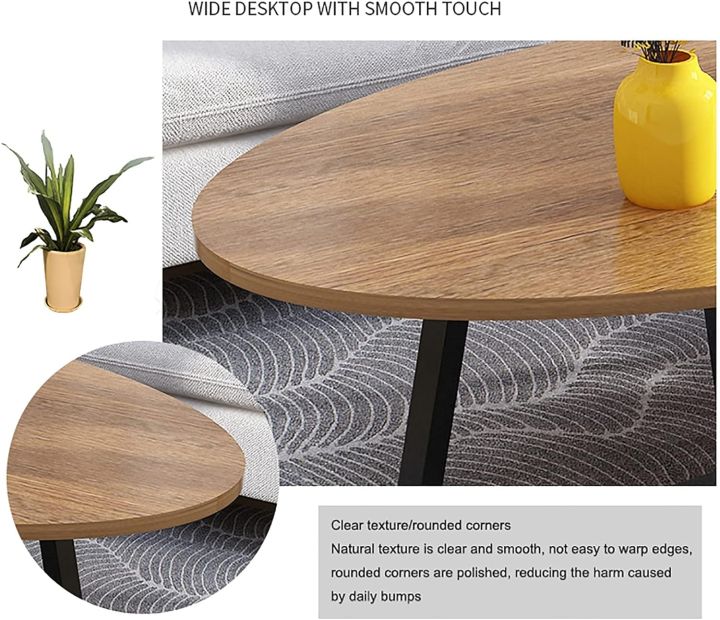 Coffee%20Table,%20Japanese%20Oval%20Low%20Table%20(100x50x45cm),%20E1%20Environmental%20Protection%20Board+Carbon%20Steel%20Bracket%20Leisure%20Table%20-%20Image%205