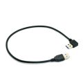 【3C VictoryEagle Store】90 Degree Right Angled USB USB3.0 A Type Male to Straight A Type Male Cable. 