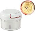 Manual Food Chopper - Mini Hand Pull Food Processor Garlic Press Mincer Vegetable Grinder. 
