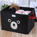 Panda Storage Bin for Toy Storage, Collapsible Chest Box Toys Organiser with Lid for Kids Playroom, Baby Clothing, Children Books, Stuffed Animal. 