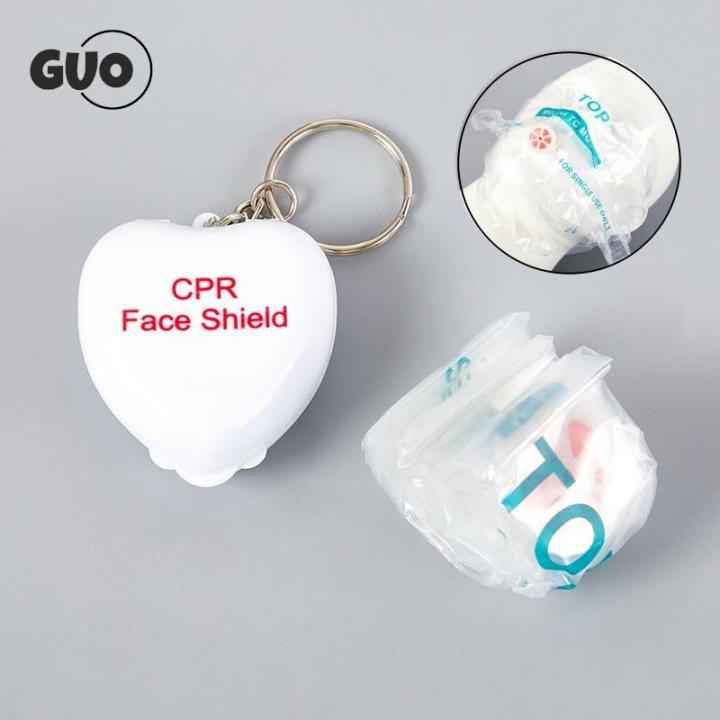 CPR Face Shield Mask Keychain Keying Emergency CPR Face Pocket Mask For First Aid CPR Training Outdoor Travel Survival