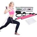 Tango Sports Portable Pilates Bar Kit with Resistance Band for Exercise Home Gym Pilates Reformer Body Shaping Pilates Stick for Workout, Yoga, Fitness, Stretch. 