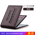 Driver's license leather case men's ultra-thin leather card bag document car driver's license clip female motor vehicle driving license for men. 