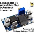 LM2596 DC to DC Adjustable Step Down Buck Converter / IC | Mini Module | Step Down Power Supply - 24V to 12V, 5V, 3V. 