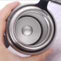 800 ml Stainless Steel Outdoor Water Bottle with Leather Case Portable Outdoor Travel Insulated Water Bottle. 