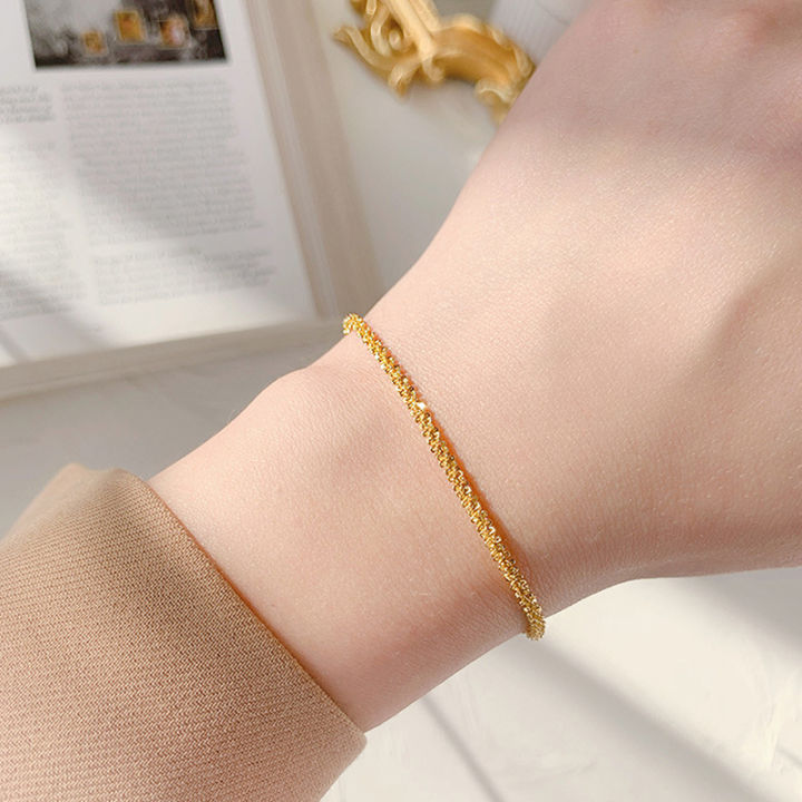 Korea Gold Plated Bracelet Gypsophila Bracelet Birthday Gift Women Jewelry Accessories