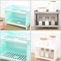 Storage Shelf Mini Storage Rack 2 Layered Minis Sturdy Storage Rack Desktop/Kitchen /Study Table Storage Space Saver Storage Rack. 