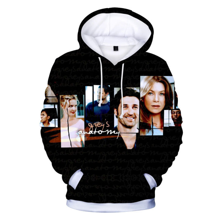 GREY'S ANATOMY 3D Print Hoodies Sweatshirt Women Men Tumblr Casual Pullover Hoodie Greys Tracksuit Fashion Hoodie