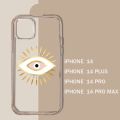 turkish devil eyes Phone Case Transparent soft For iphone 11 13 12 14 15 pro max mini plus. 