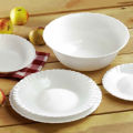 Marble Dinner Set- 50 Pieces - 6  Persons Serving-White. 