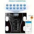 Digital Smart Body Weight Scale Multifunctional Bluetooth App Compatible Smart Control Electronic Body Fat Weight scale Measuring Device. 