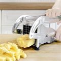 Stainless Steel French Fries Cutter Potato Chipper  2 Sizes Interchangeable Blades Potato Slicer. 