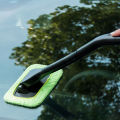 Car Window Cleaner Brush Kit Windshield Cleaning Wash Tool Inside Interior Auto Glass Wiper With Long Handle Car Accessories. 