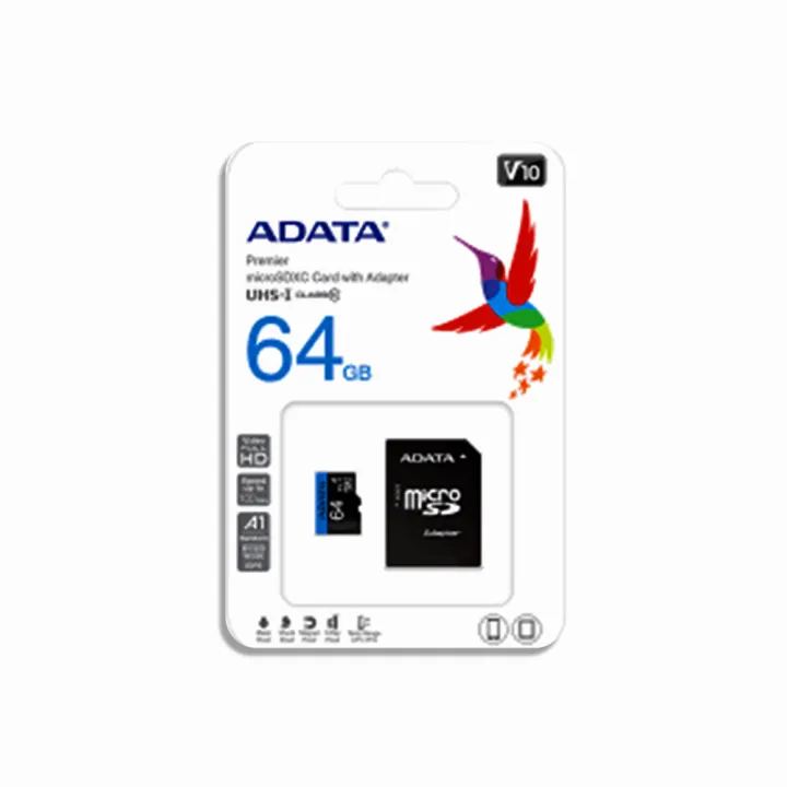Adata%20Premier%2064GB%20MicroSDHC/SDXC%20UHS-I%20Class%2010%20V10%20A1%20Memory%20Card%20With%20Adapter%20-%20Image%203