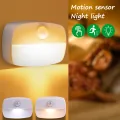 LED Night Lights Motion Sensor Light Battery Operated Wireless Wall Lamp Closet Cabinet Door Light. 
