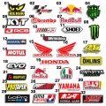 EVO Helmet decal Racing Sponsor reflective sticker for motorcycle decorative honda decals. 