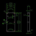 Usb Stick Plastic Box Electronics Enclosure Usb Flash Drive Housing Plastic Junction Box. 