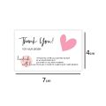 40pcs/pack Thank You Card For Supporting Business Package Decoration - Business Card Handmade With Love. 