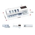 Solar UV Light Ultraviolet Toothbrush Sterilizer Automatic Toothpaste Dispenser Wall Mount with 4 Toothbrush Holder. 