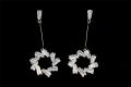 CHARSLAN star, Gold color, Ear Rings, For Women, Code 0133F. 