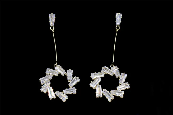 CHARSLAN%20star,%20Gold%20color,%20Ear%20Rings,%20For%20Women,%20Code%200133F%20-%20Image%203