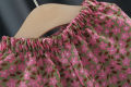(0-3 Years Old) Baby Girl Set Two Piece Summer Cotton Cute All Over Chrysanthemum Sling Shorts Set For Baby Kids Korean Beach Set For Kids Girls. 