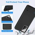 Battery Case for SAMSUNG GLAXY S20 , 5000mAh Rechargeable Extended Battery Charger Case for Samsung Galaxy S20 External Backup Battery Charging Case Support Kickstand,Add Extra Juice for Your Phone Black. 