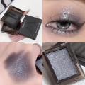 Smoky Glitter Eyeshadow Punk Black Shimmer Pink Mashed Potatoes Texture Cool Monochrome Eye Shadow Palette Pearly Matte Makeup. 