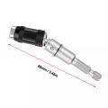 Dewalt Pivoting Bit Holder Magnetic Pivot Drill Bit Holder 1/4" Quick Release Flexible Screwdriver Bit Holder with Ring for Tight Spaces or Corners. 