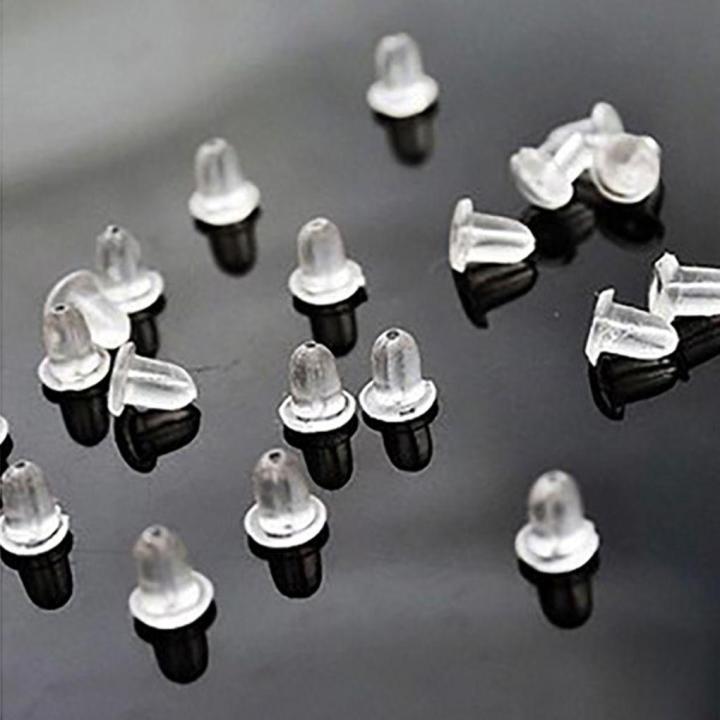 Soft Silicone Earrings Studs Rubber Earring Back Stopper 100+