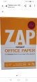 ZAP 70gm A4 Size Paper Ream – 500 Sheets. 