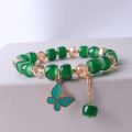 SMGSLIB Mother Candy Gum Butterfly Crystals Women Bracelet Chains for Girls Friends Student Daisy Beads Bracelets Aesthetic Charm Y2k Jewelry. 