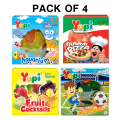 Yupi (Pack of 4) jellies combo /4 flavours / imported/jellies/gifts for gifts /original/made in indonesia. 