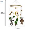 Baby Mobile for Crib Felt Toy for Ceiling Hanging Girls and Boys Zebra Lion. 
